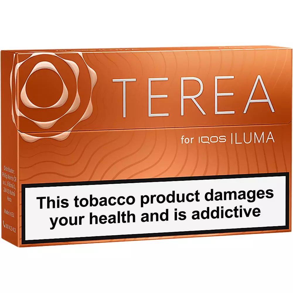 Terea Amber Avrupa versiyonu tütün çubuğu paket görseli